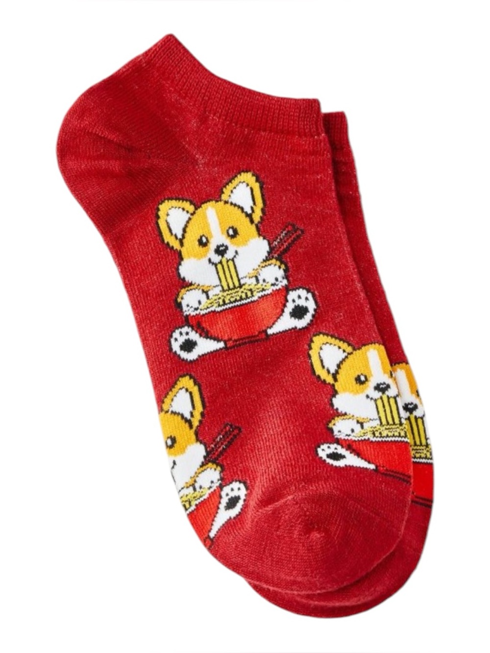 Ramen Pup Low Cut Socks